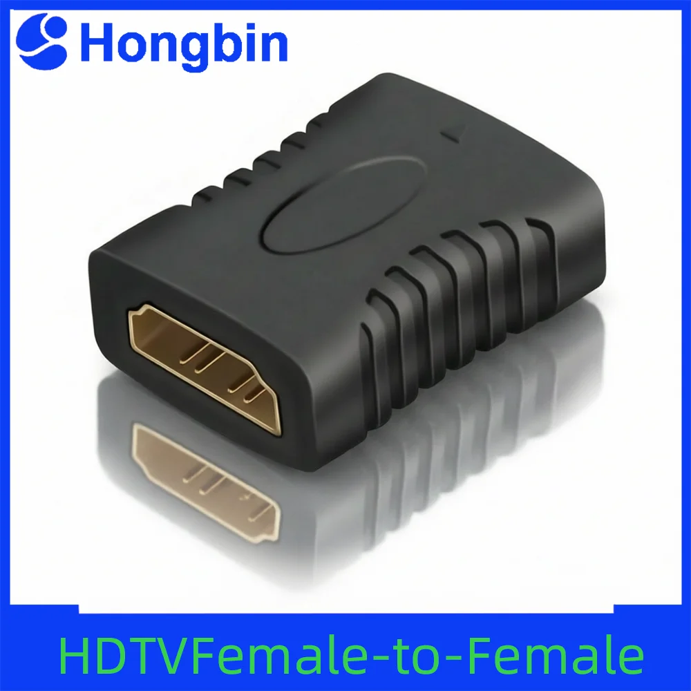 HDMI-Compatible HDMIFemale-to-Female Adapter Cable Extension High Definition Multimedia Interface Straight through Connector
