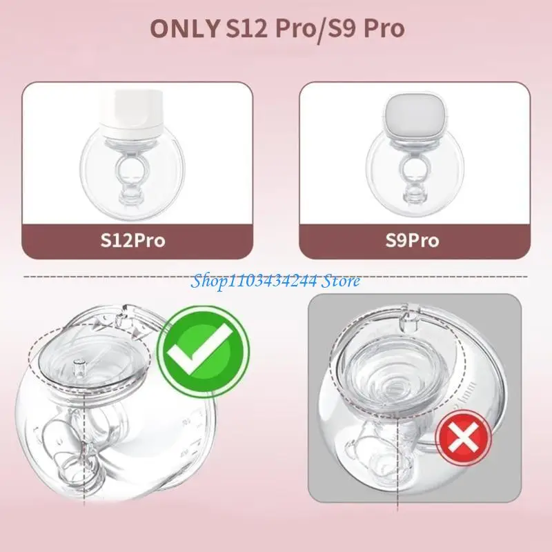 1 مجموعة 24 مللي متر/27 مللي متر شفة إدراج مع كوب جامع الحليب لملحقات مضخة الثدي S9P/S12P مع صمامات منقار البط #4