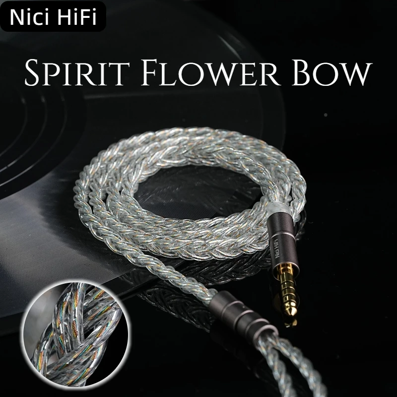 

Nici HiFi-26 6 Core Earphone Cable MMCX/0.78 2Pin/Stereo 3.5mm, Balanced 4.4mm, IEM Replacement Upgrade Cable