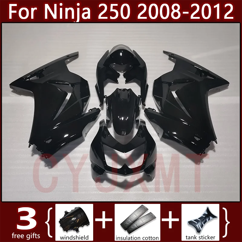 

ABS Motorcycle Fairing Kit for Kawasaki Ninja250 2008 2009 2010 2011 2012 Custom Fairings Ninja EX250 250R 08-12 Bodywork Cover