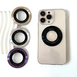 2pcs for Magsafe Magnetic Plate Ring Universal Metal Sticker Support Wireless Charger Metal Plate Sheet for Magnet Car Holder