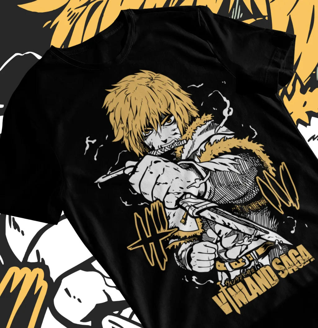 

Vinland Saga Shirt Thorfinn Tee Askeladd Anime Manga Unisex T-Shirt Soft Tee