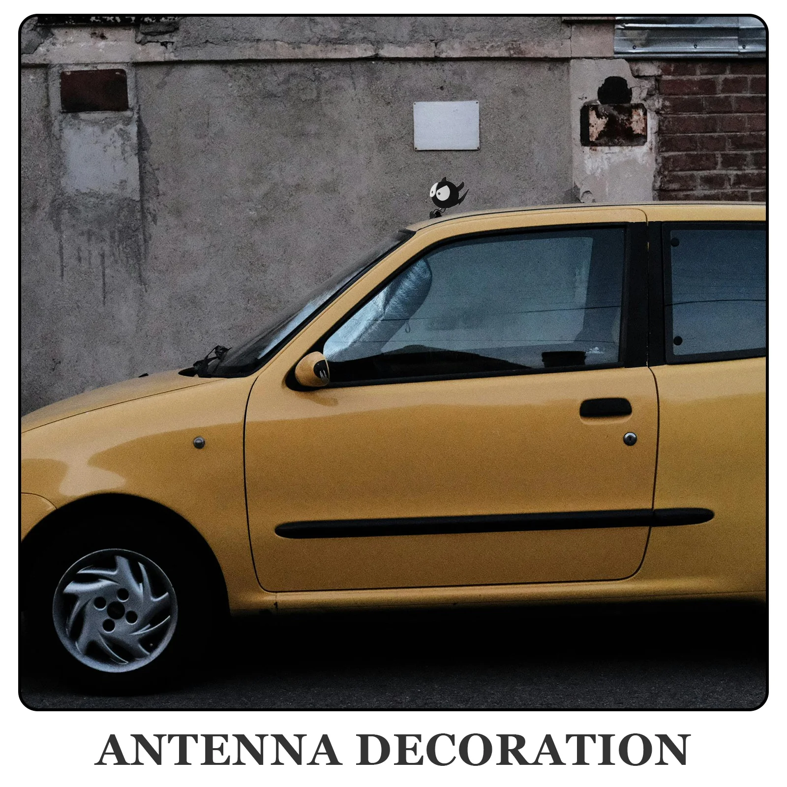 Big Eyes Bat Auto-Antennenball, dekorativer Auto-Antennenaufsatz für LKWs, SUVs, wetterbeständig, niedliches Fahrzeug-Außen-Styling