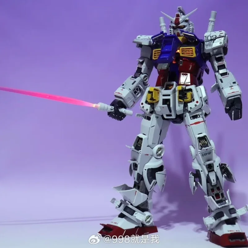 Daban PGU 1/60 Yuanzu 2.0 RX-78-2 Z Funkcją Odkrywania Wnętrza Ramy z Zestawem Lamp Model do Składania Figurki Akcji Prezent