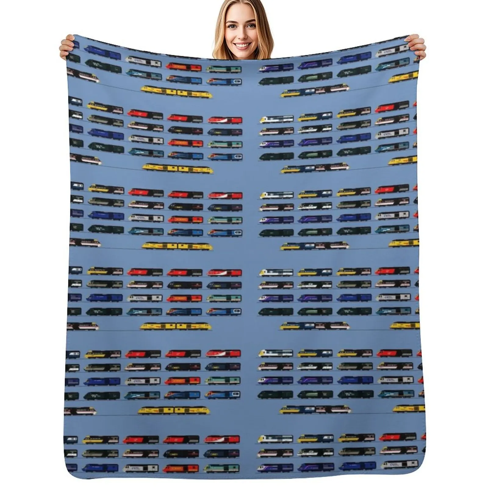 INTERCITY 125 POWER CARS Throw Blanket Heavy Furrys Cute Designers wednesday Decorative Throw Blankets