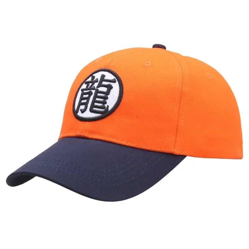 Baseball Cap Anime Dragon Ball Son Goku Anime DRAGONBALL Word Yellow Hat Fashion Hipster Hip Hop Hat Kid Christmas Gifts