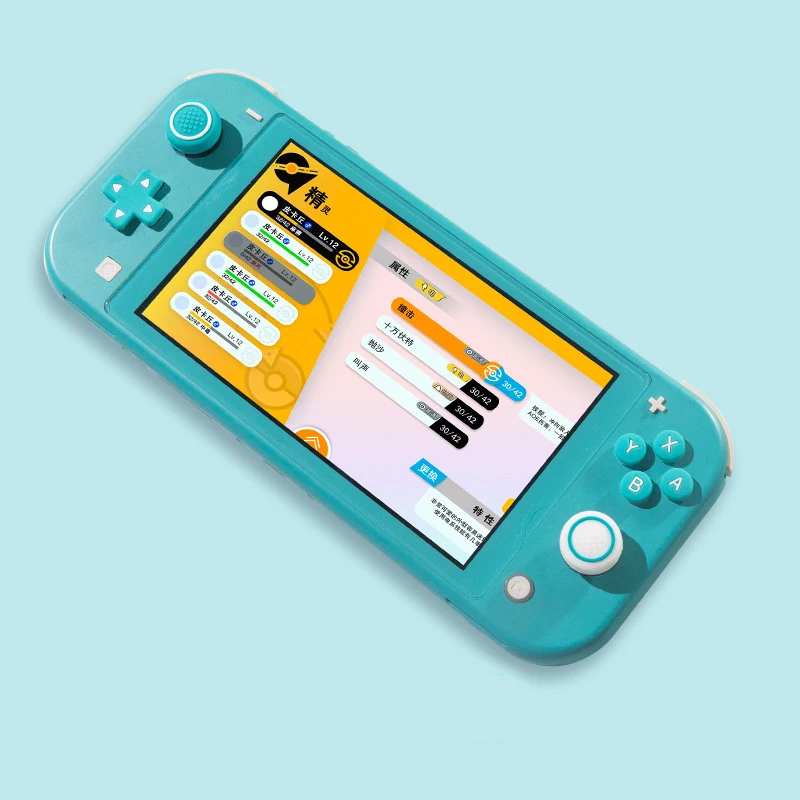 Silicone morbido D-pad pulsante di direzione incrociata ABXY adesivo chiave custodia in pelle per Switch Lite Thumb Stick Grip Cap Cover Protector