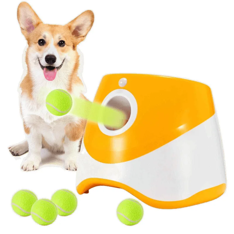 Pet tennis launcher dog pitching pinball machine throwing ball walking dog throwing machine automatic serve machine