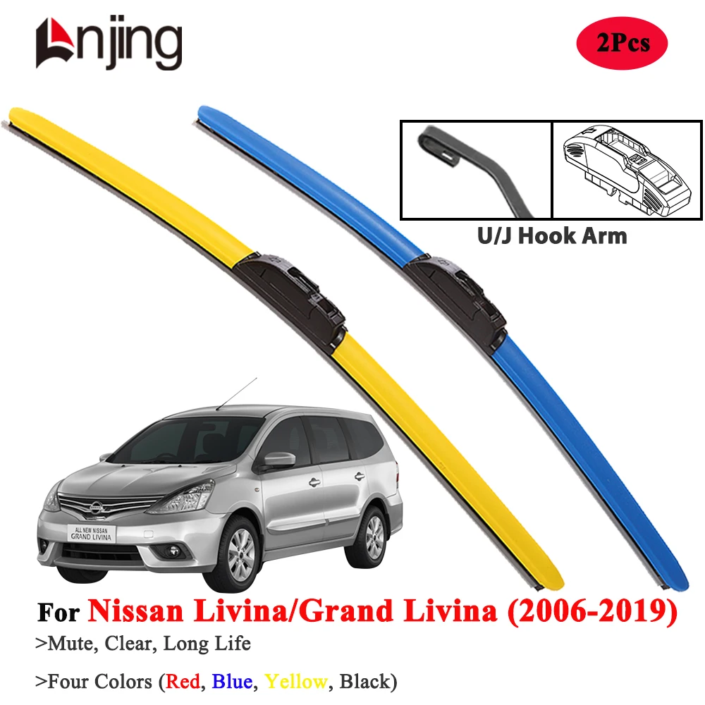 

LNJING Windshield Wiper Blades For Nissan Grand Livina 2006-2019