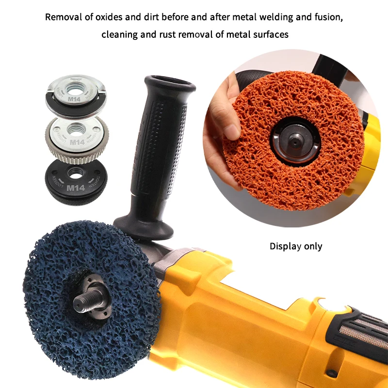 4/4.5/5 Inch Clean and Strip Disc for Angle Grinder Rust Remover Paint Stripper Wheel Silicon Carbide16mm/22mm For Metal Surface
