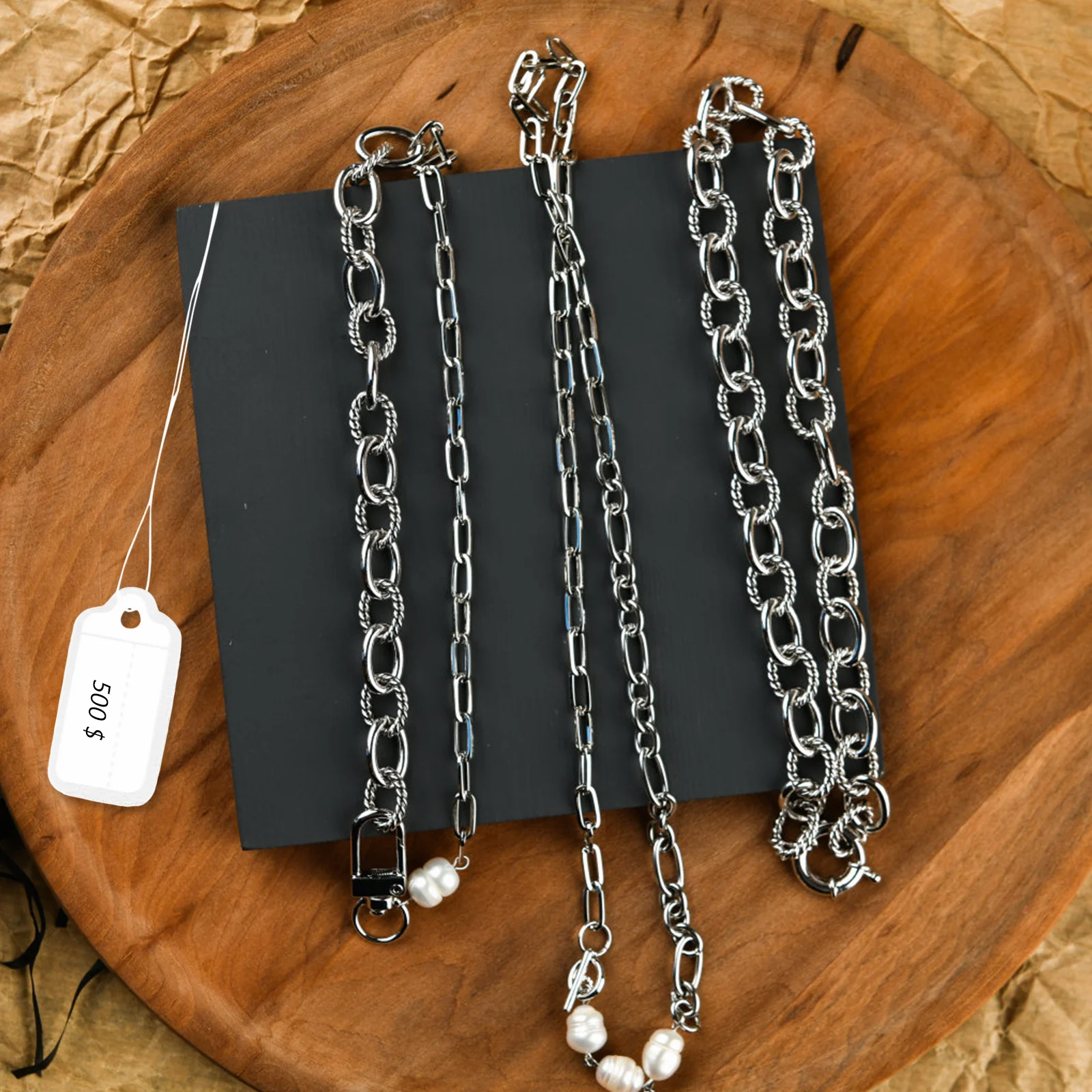 

500pcs Price With String Jewelry Clothing Tags Marking Labels For Sale Gift Art Crafts Stationery Hanging Tags