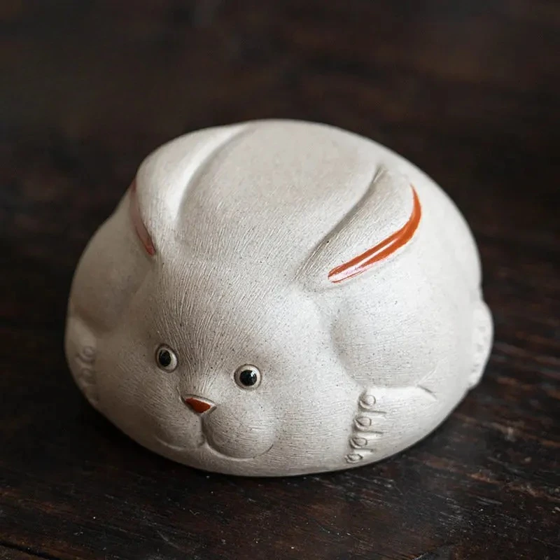 

100ML Famous Yixing Purple Sands Tea Cup Creativity Chinese Zodiac Rabbit Master Cups Household Kungfu Sample Tea Cup Collection