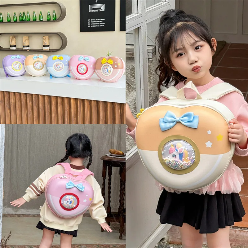 Princess Eggshell EVA Backpack Trendy Children's School Bag for Girls Toy Dual-Shoulder Bag for Kindergarten