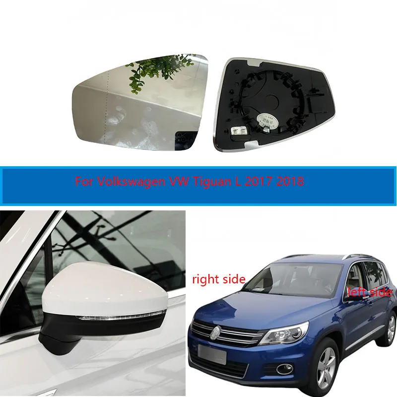 

Car Mirrors For Volkswagen VW Tiguan L 2017 2018 Car Accessories Side Mirrors Lens Rearview Mirror Lenses Glass with Heating