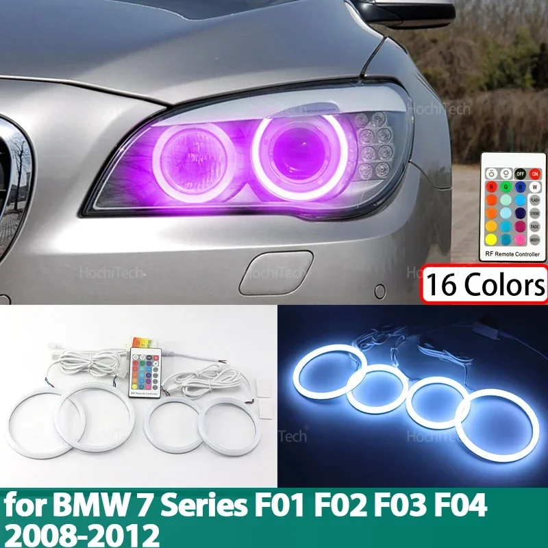 

Красочные хлопковые кольца RGB с дистанционным управлением для BMW 7 серии F01 F02 F03 F04 730d 740d 740i 750i 760i 2008-2012