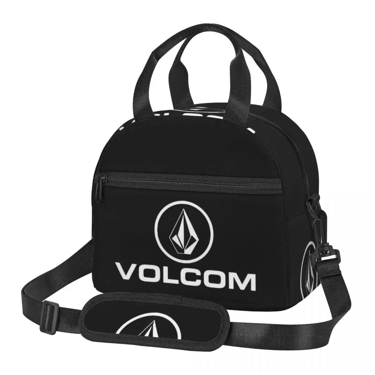 Volcom Lunch Bags Insulated Bento Box Resuable Lunch Tote Picnic Bags Cooler Bag for Woman School