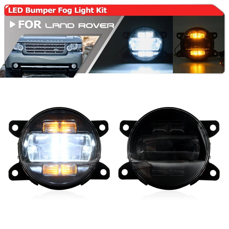 For Land Rover Range Rover L322 Sport L320 Freelander 2 Discovery 4 For Jaguar S-Type X-Type Bumper Led Fog Light Replacements