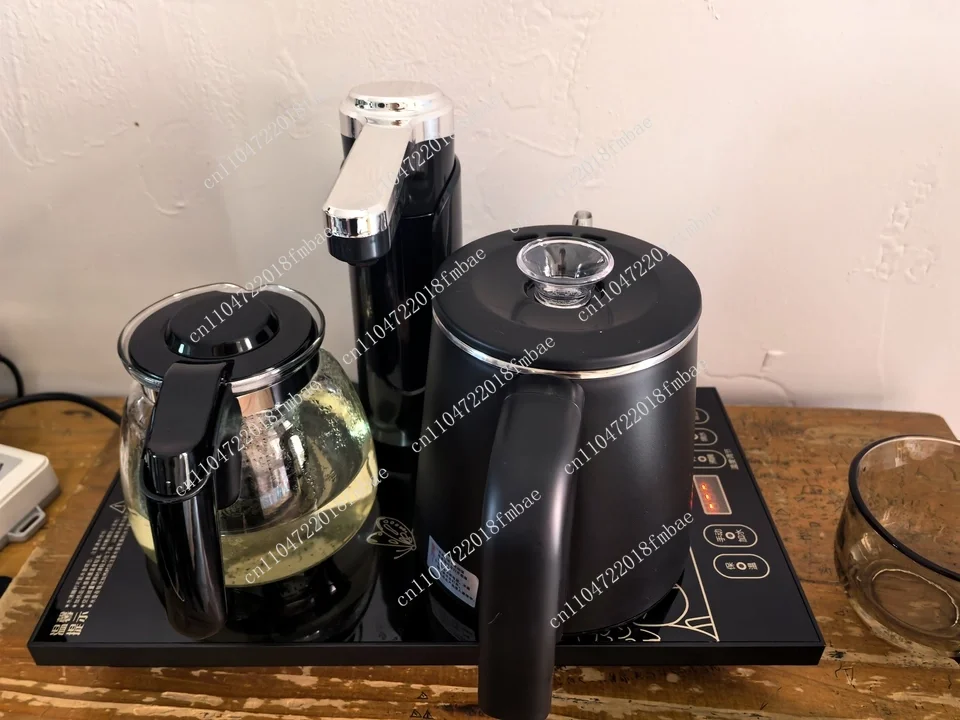 Temperature Regulating Tea Table Integrated Tea Set Panel 304 Stainless Steel Automatic Water Supply Electric Kettle Intelligent