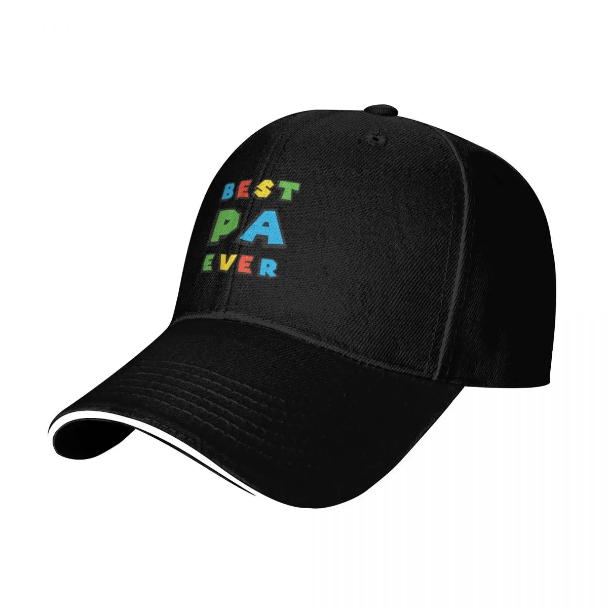 Best Pa Ever Baseball Cap Strapback Dad Hat Six Panel Structured Crown Sun Protection UPF 50+