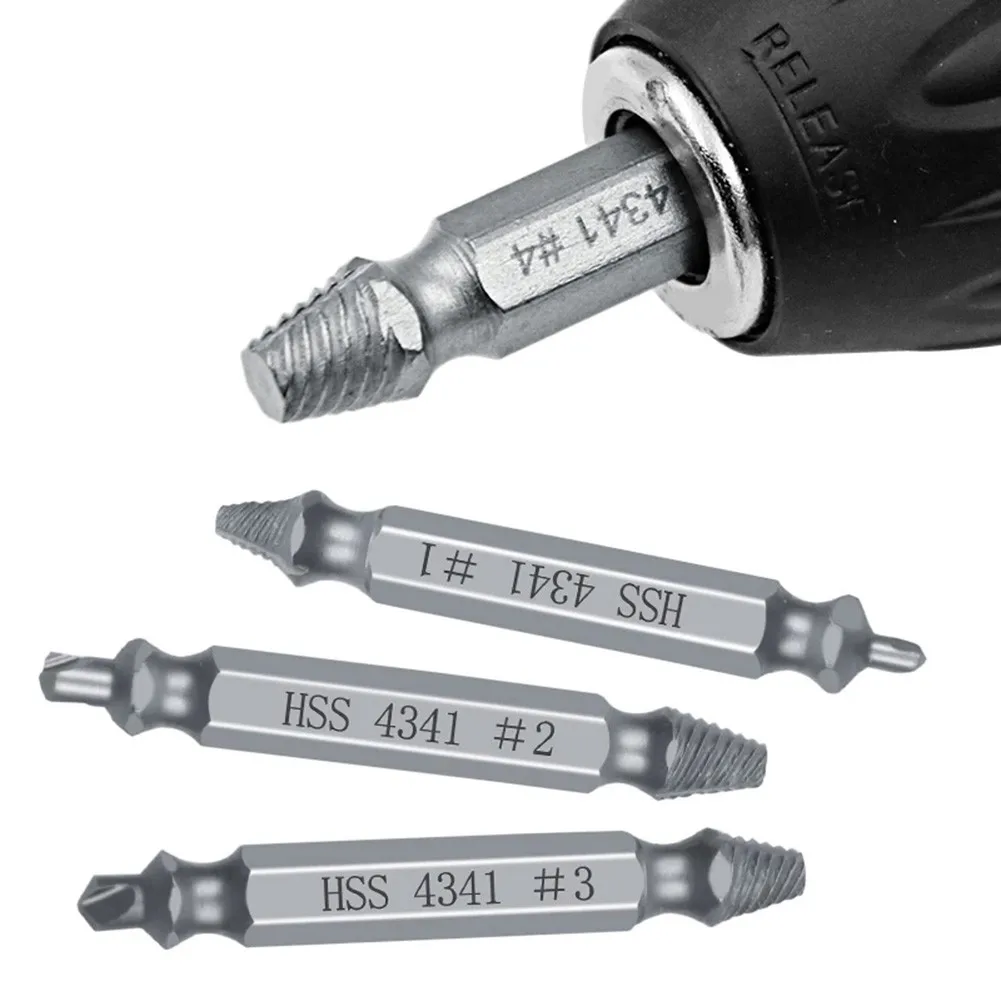 Extractor Damaged Screw Remover High Quality Remover Silver Stripped Drill Stud Reverse Tool Easy Out Hot Sale