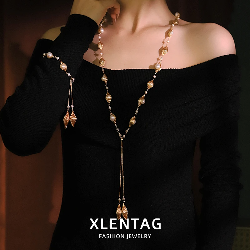 

Двухслойный овальный браслет из натурального жемчуга, комплект ожерелья, регулируемое ожерелье ручной работы, подарок для жены, женские ювелирные изделия GS0211