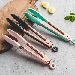 9 inch Silicone Clips Bread Barbecue tongs Steak Clip Food Clips BBQ Cooking Baking Salad Kitchen Accessories