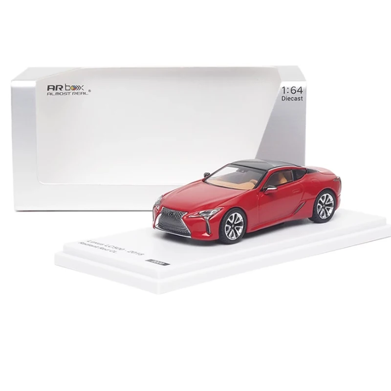 AR 박스 다이캐스트 1:64 스케일 2018 LC500 합금 차량 모델 완성 시뮬레이션 컬렉션 장식 성인 소년 선물 디스플레이