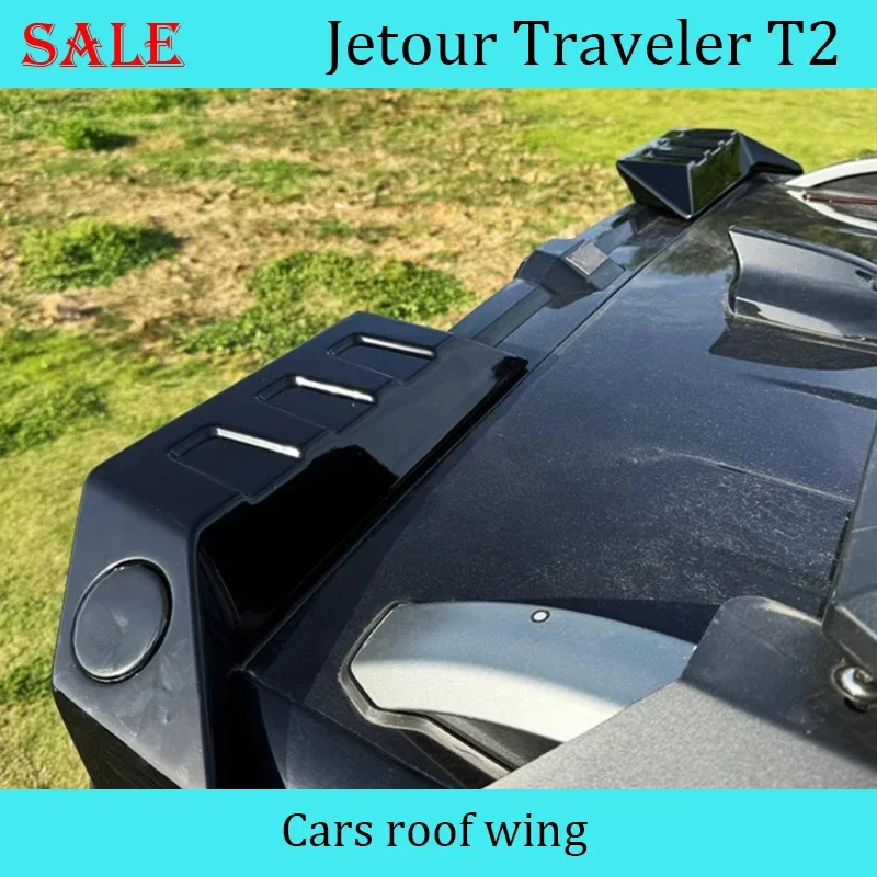 Fit for Jetour Traveler T2 2023-2024 Car Rear Wing Top Wing Modification Tail Pressure Roof Fixed Wing Car Exteriors Accessories