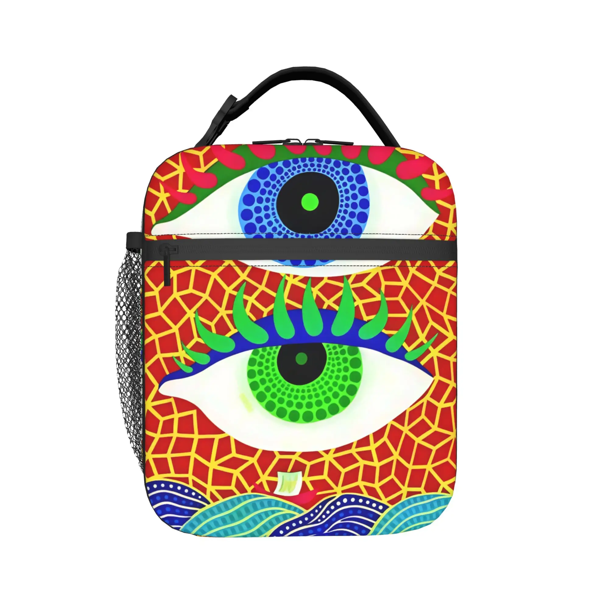 Yayoi Kusama Lunch Bag  Portable Insulated Lunch Box Men Travel Graphic Design Cooler Bag Casual Waterproof Tote Food Bags