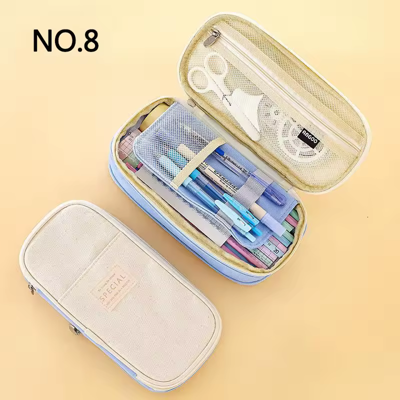 Creative pencil case Large Capacity Double Layers CPC Certification Safe Material School case Pouch Stationery for Girls - Image 7