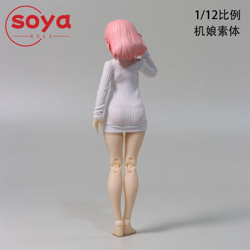 JZ809 1/12 échelle col haut manches longues pull vêtements modèle adapté 6 ''femme soldat figurine corps poupées