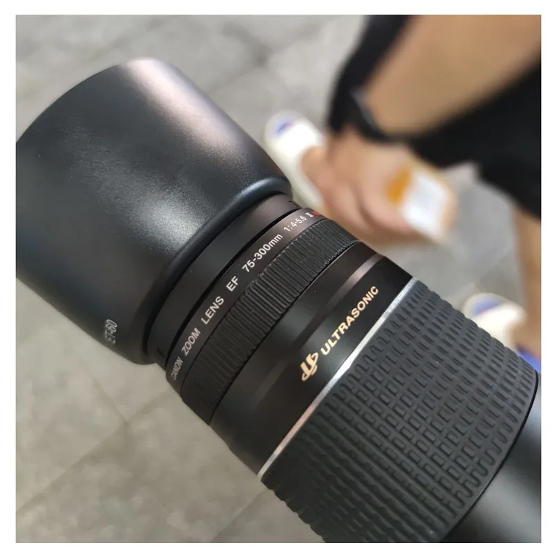 ET60 カメラレンズフードキヤノン EOS 60D 70D 80D 90D 700D 750D 760D 77D デジタル一眼レフマウント EF-S 55-250 ミリメートル/EF 75-300 ミリメートル 58 ミリメートルフィルターレンズ