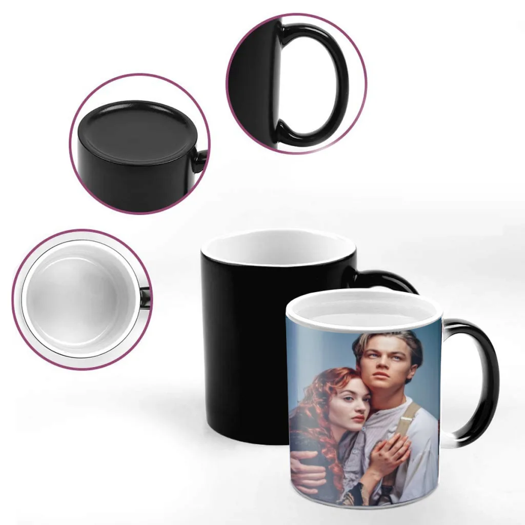 Retro Nordic Classic Movie Titanic One Piece Coffee Mugs And Mug Creative Color Change Tea Cup Ceramic Milk Cups Novelty Gifts