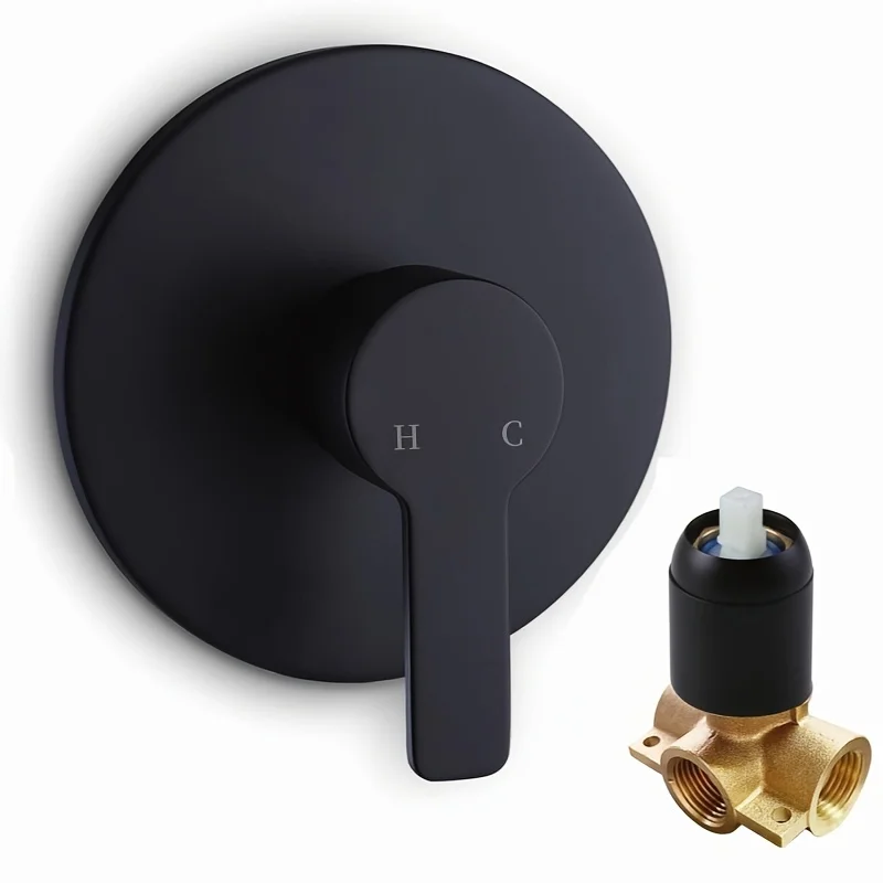 

Duschkranzubehör versteckter Drehschalter, einzelne Dusche, eingebaute Warm- und Kaltwasserdusche, ohne Duschkopf