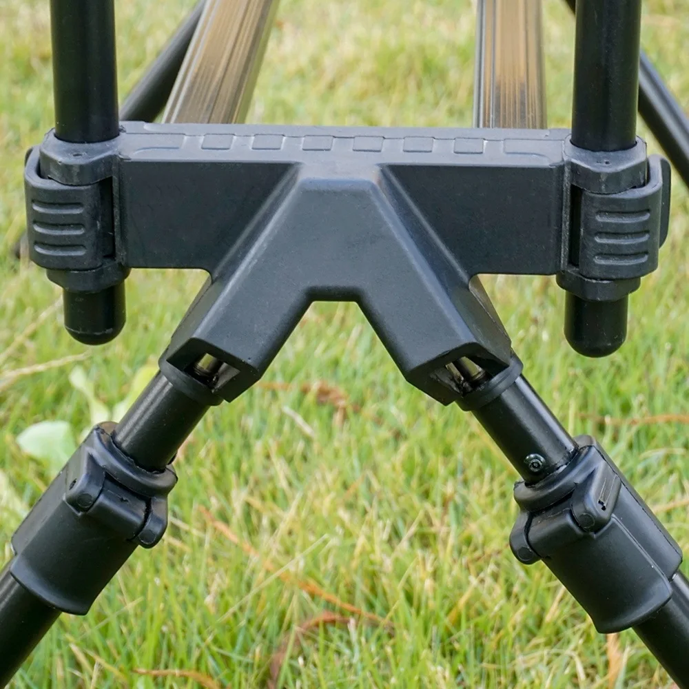 Portable Aluminum Carp Fishing Rod Stand Foldable Telescopic Holder Multi Pole Rack Outdoor Fishing Gear Accessories view 4
