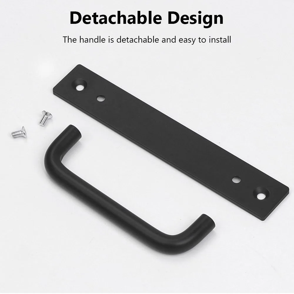 

1/2 шт. прочные 5,8-дюймовые ручки для раздвижных дверей сарая, простая установка, ручка для раздвижной двери из алюминиевого сплава, аппаратная ручка