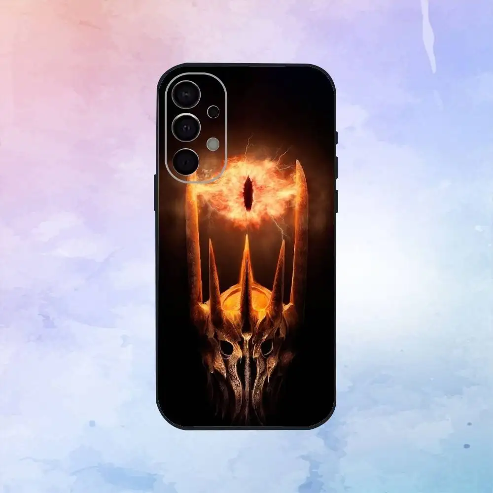 L- Lord R-Rings Capa de telefone para Samsung S25, S24, S21, S22, S23, S30, Ultra, S20, Plus, Fe, Lite, Note, 10,9,5G Capa preta