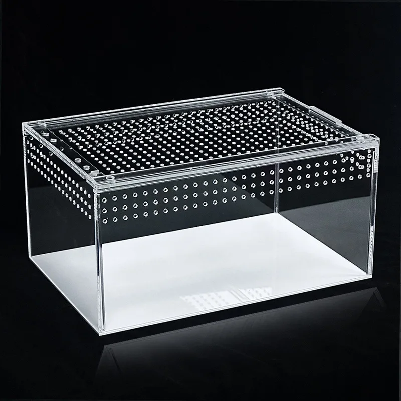 

High definition acrylic transparent visual integrated waterproof pet box free installation spider turtle insect climbing pet fee