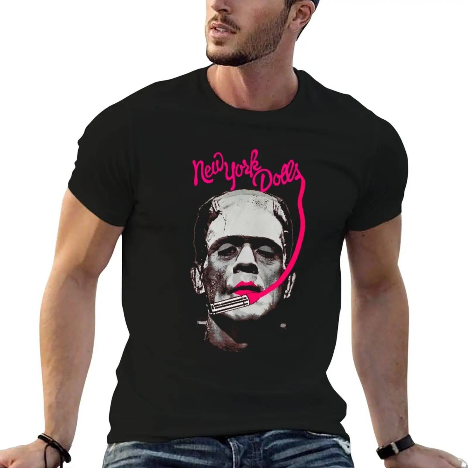 

soft Rock for shirts personalised man t Frankenstein T-Shirt New Band t York cotton American shirt