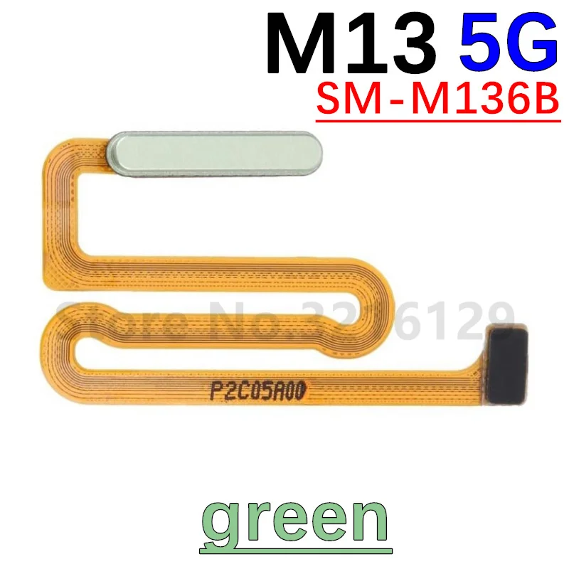 Power Home Button Menu Return Key Fingerprint Touch ID Recognition Sensor Flex Cable For Samsung Galaxy M12 M13 M14 5G