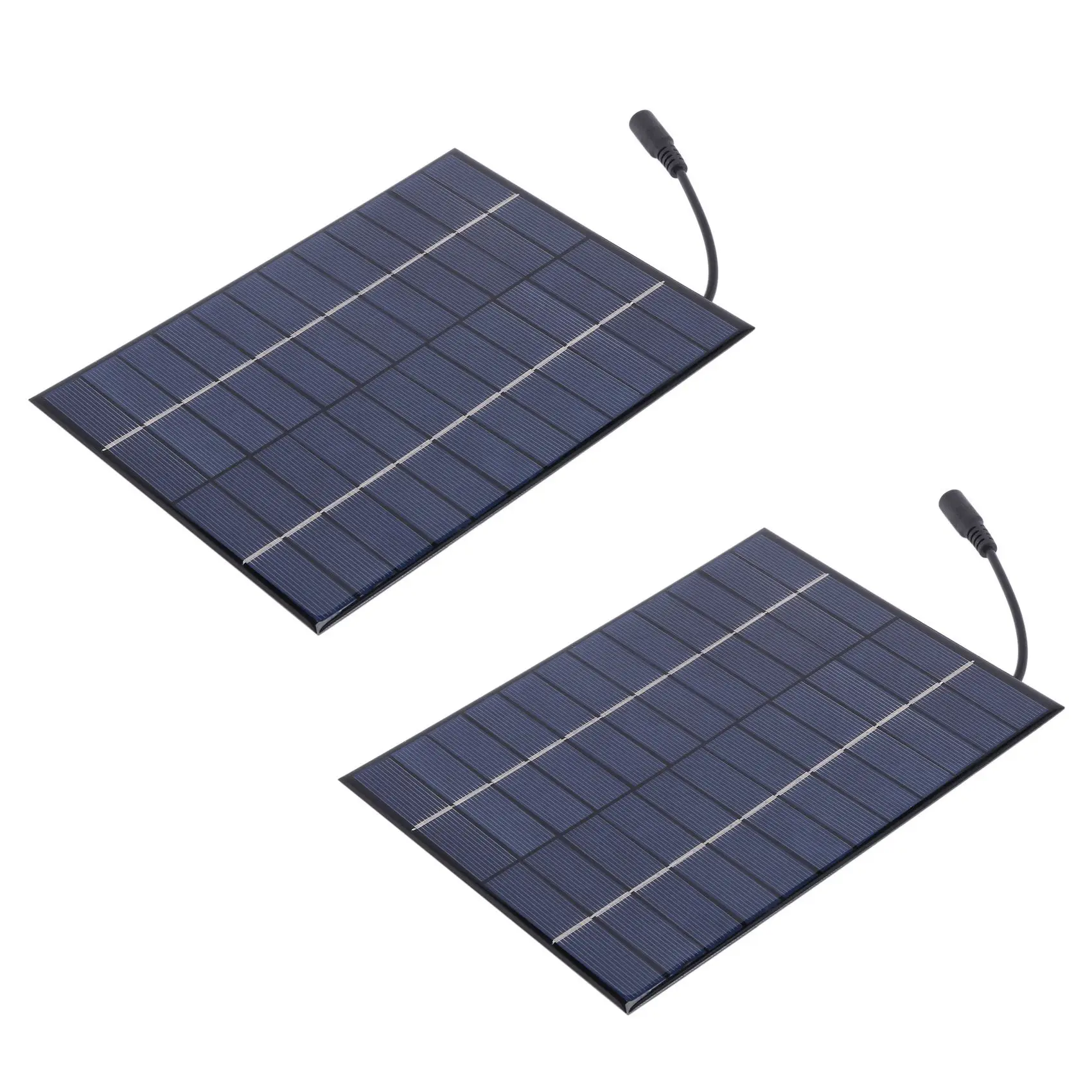 N84R 2X 12V 5.2W Mini Solar Panel Polycrystalline Solar Cells Silicon Epoxy Solar DIY Module System Battery