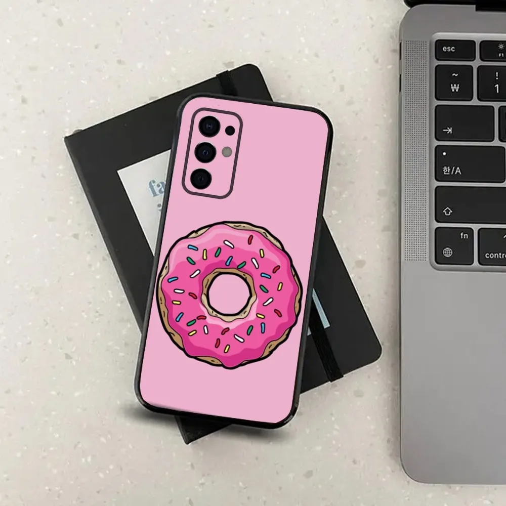 Donuts Dessert Snacks Phone Case For Samsung S24,S21,S22,S23,S30,Ultra,S20,Plus,Fe,Lite,Note,10,9,5G Black Soft Cover