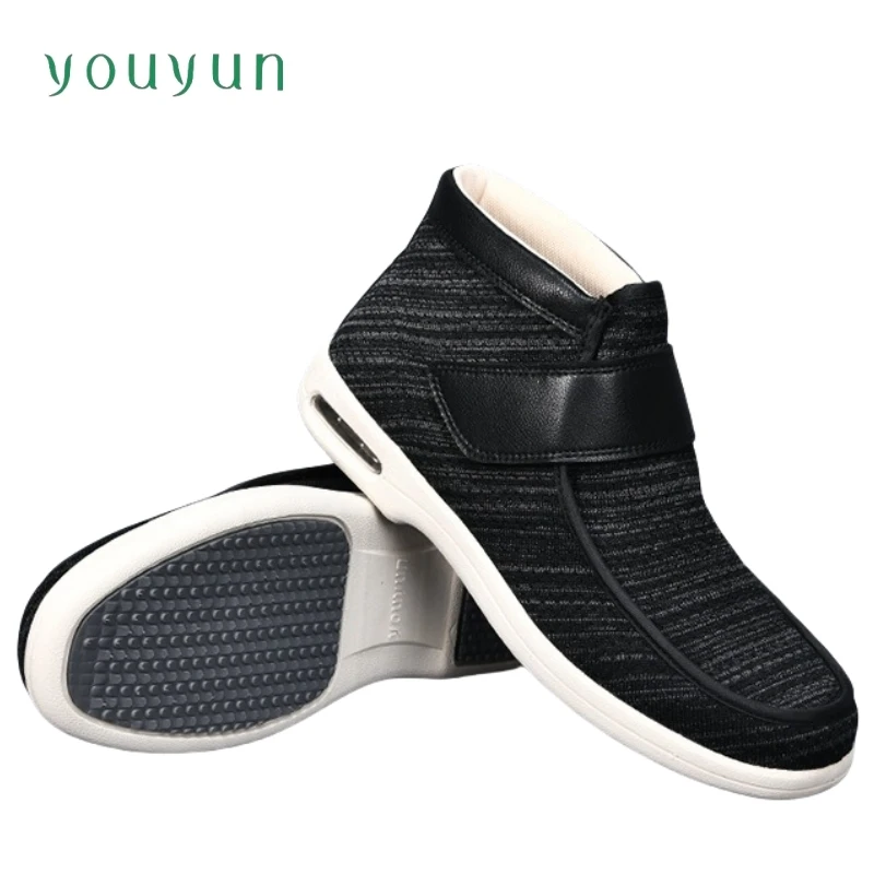 Autumn adjustable middle-aged and elderly ankle boots Shoes upper comfortable breathable mesh traveling leisure Unisex shoes