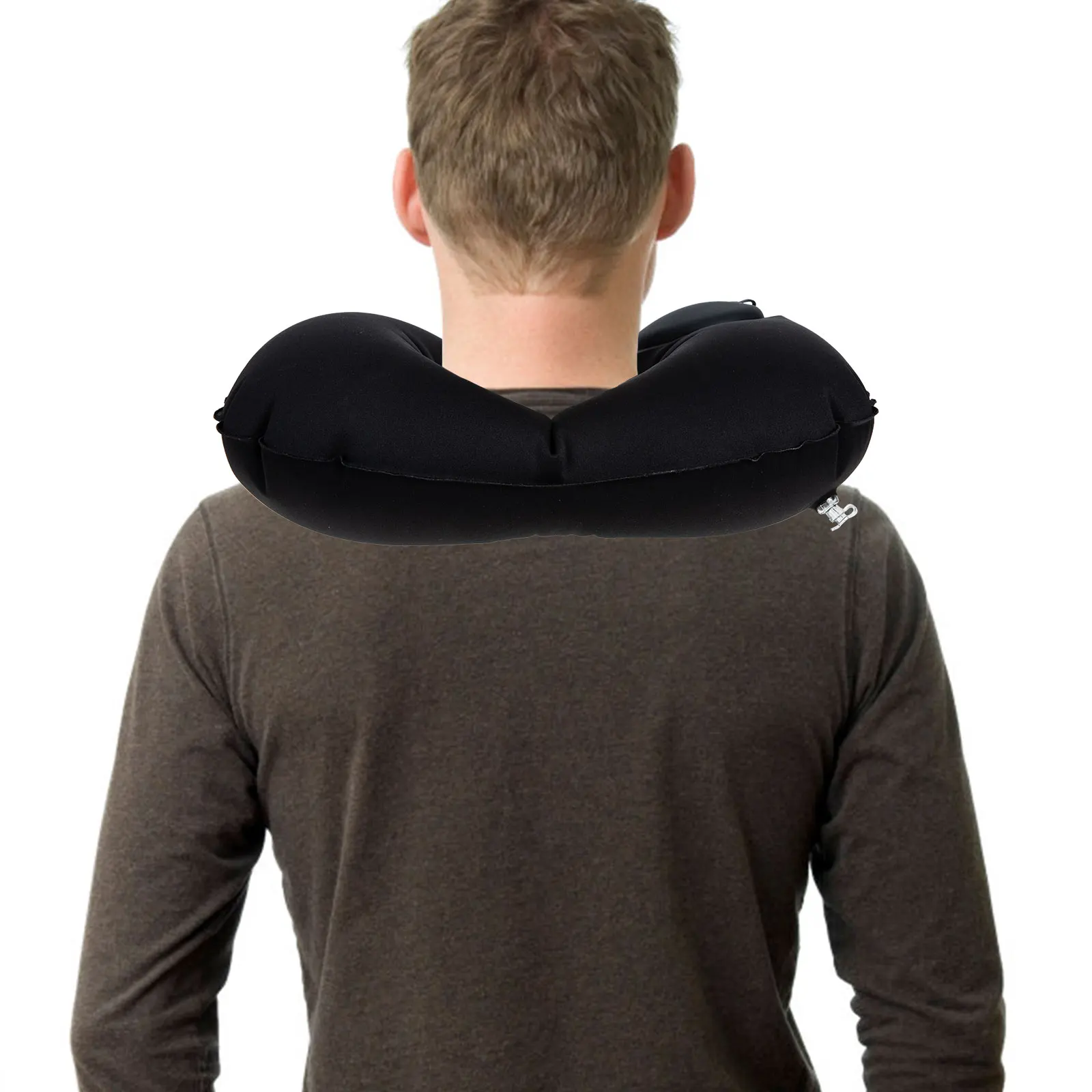 

Inflatable Neck Pillow Automatic Air Pump Comfortable Travel Pillow Neck Support Cervical Spine Protection Portable Airplane