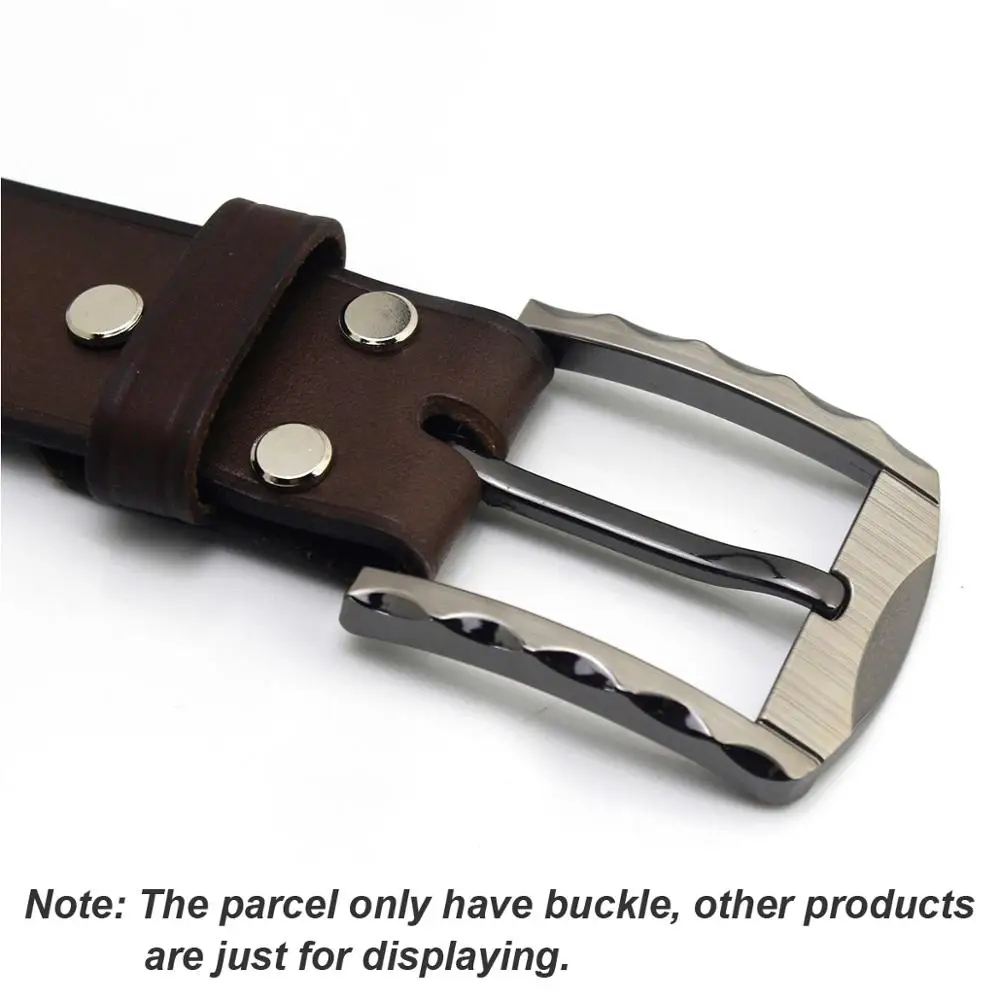 1pcs 40mm Metal Belt Buckle Half Heel Bar Buckle Men\'s Single Pin Buckle Leather Belt Adjustment DIY Fit for 36-39mm