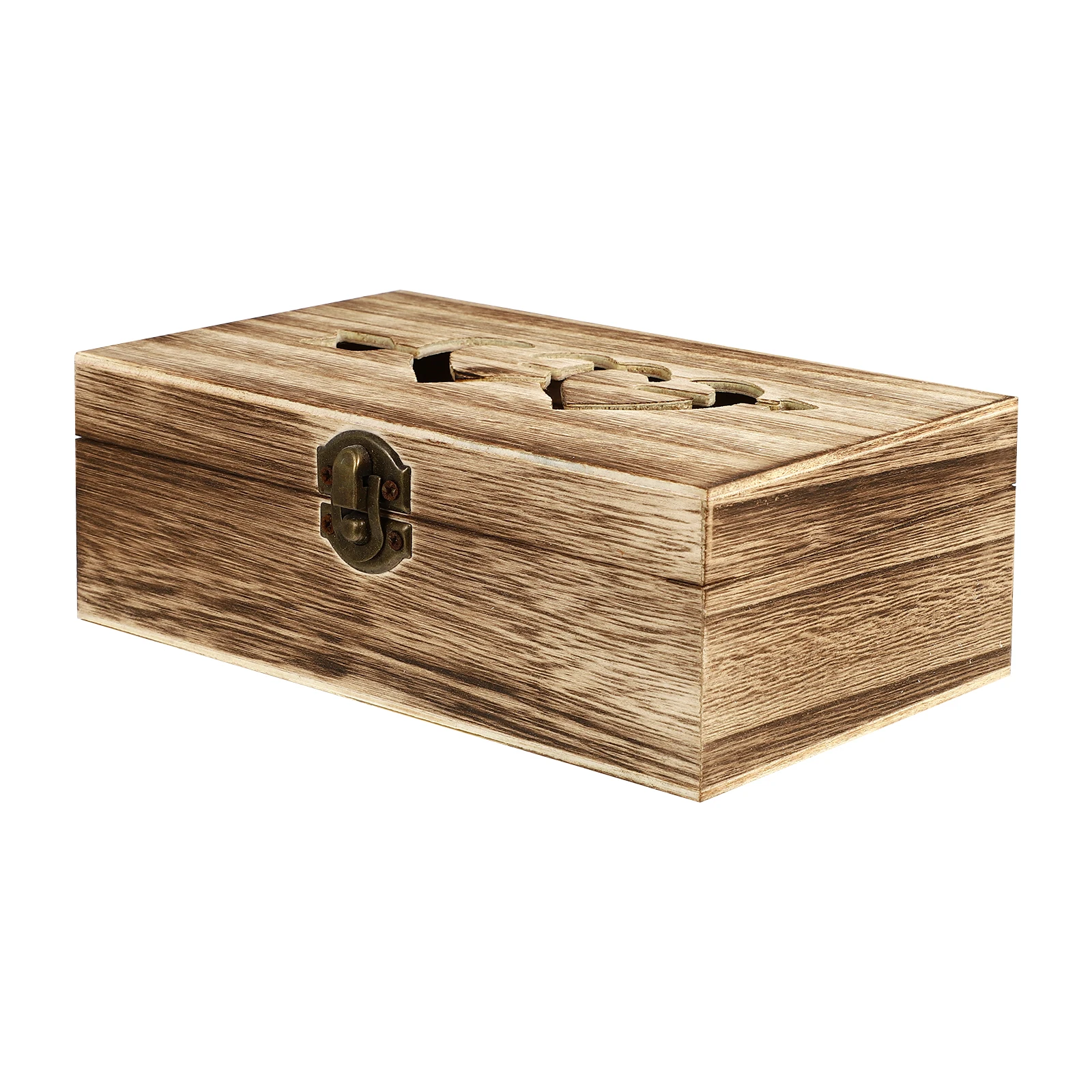 

Wooden Jewelry Box Paulownia Material Rectangular Storage Case for Rings Necklaces Bracelets Elegant Display Gift Box