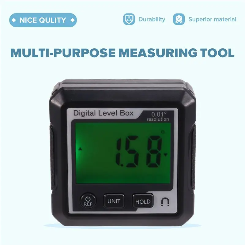 AS94-Digital Electronic Level Digital Angle Fnder 90°Magnetic Inclinometer Protractor Precision Level Measuring Inclinometer