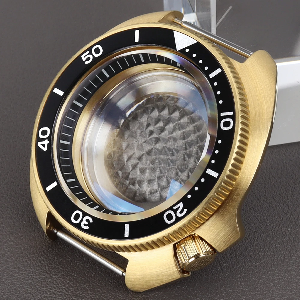 

44mm Luxury Watch Steel Case AR Sapphire Glass for NH34 NH35 NH36 NH38 NH70 7S Automatic Movement SKX 6309 6105 Turtle Mod Case