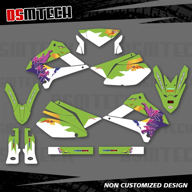 

DSMTECH для Kawasaki KLX250 KLX 250 2008 2009 2010 2011 2012 2013 2014 2015 2016 2017 2018 2019-21 графические наклейки наклейки 002
