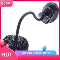 B60A 3X Mini Clip Stroller Fan,3 Speeds Settings,Flexible Bendable Usb Rechargeable Battery Operated Quiet Desk Fan Navy Blue